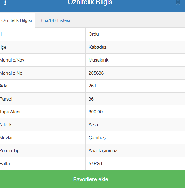 ÇAMBAŞI ARSA MEHMET SAMANCI